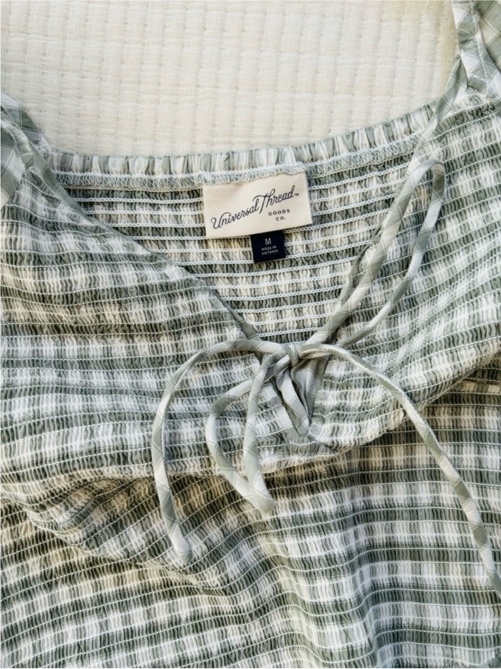 Universal Thread Gingham Puff Sleeve Dress - Picture 10 of 14